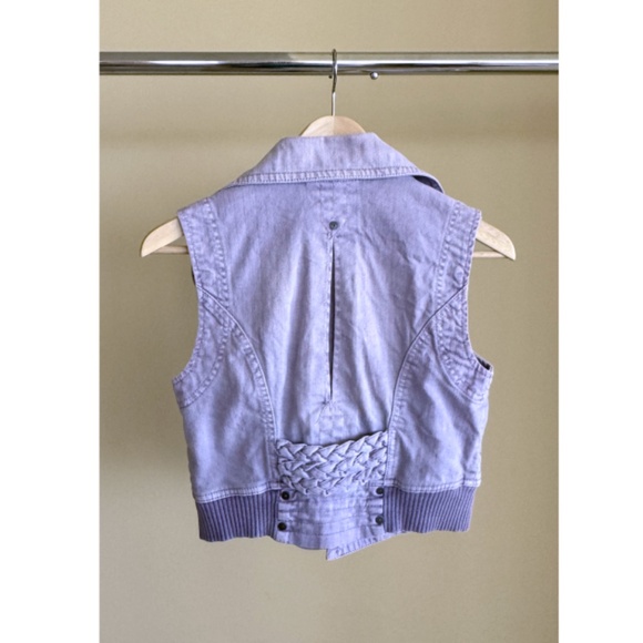 Crop Jean Vest - Picture 2 of 2